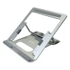 10" x 6" Aluminum Folding Laptop Stand for 15.6" Laptops, Silver (AMRNS01DG)<Amer