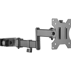 Sale Amer Adjustable Full-Motion Pole Mount Monitor Arm, Up to 32" Monitor, Black (PM111)