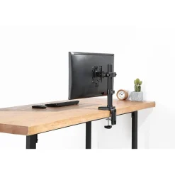 Online Amer Adjustable Pivot Pole Mount Monitor Arm, Up to 32