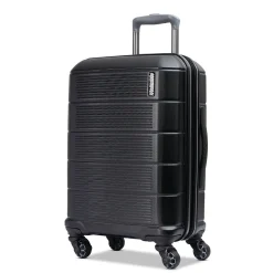 Stratum 2.0 22" Hardside Carry-On Suitcase, 4-Wheeled Spinner, Jet Black (142348-1465)<American Tourister Outlet