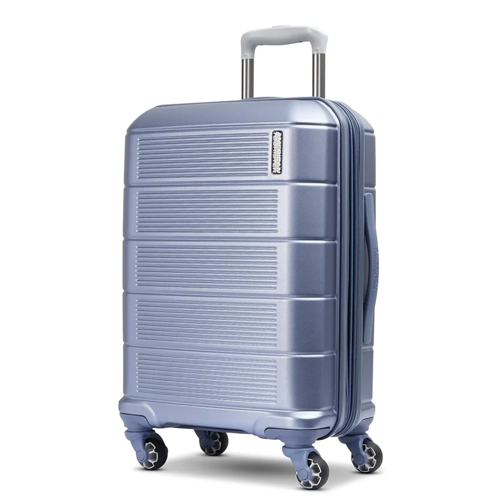 Stratum 2.0 22" Hardside Carry-On Suitcase, 4-Wheeled Spinner, Slate Blue (142348-E264)<American Tourister Best
