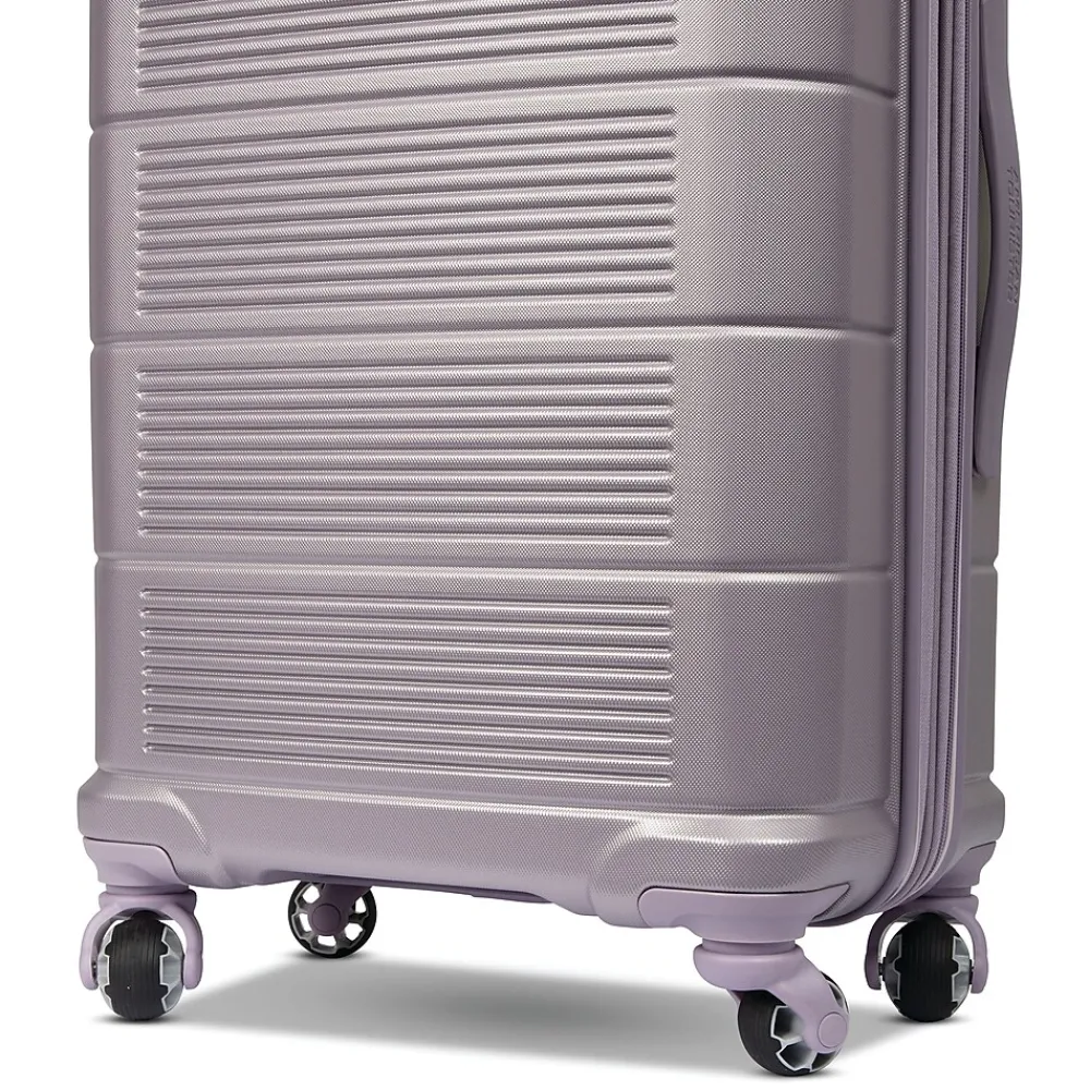 Stratum 2.0 22" Hardside Carry-On Suitcase, 4-Wheeled Spinner, Purple Haze (142348-4321)<American Tourister Clearance
