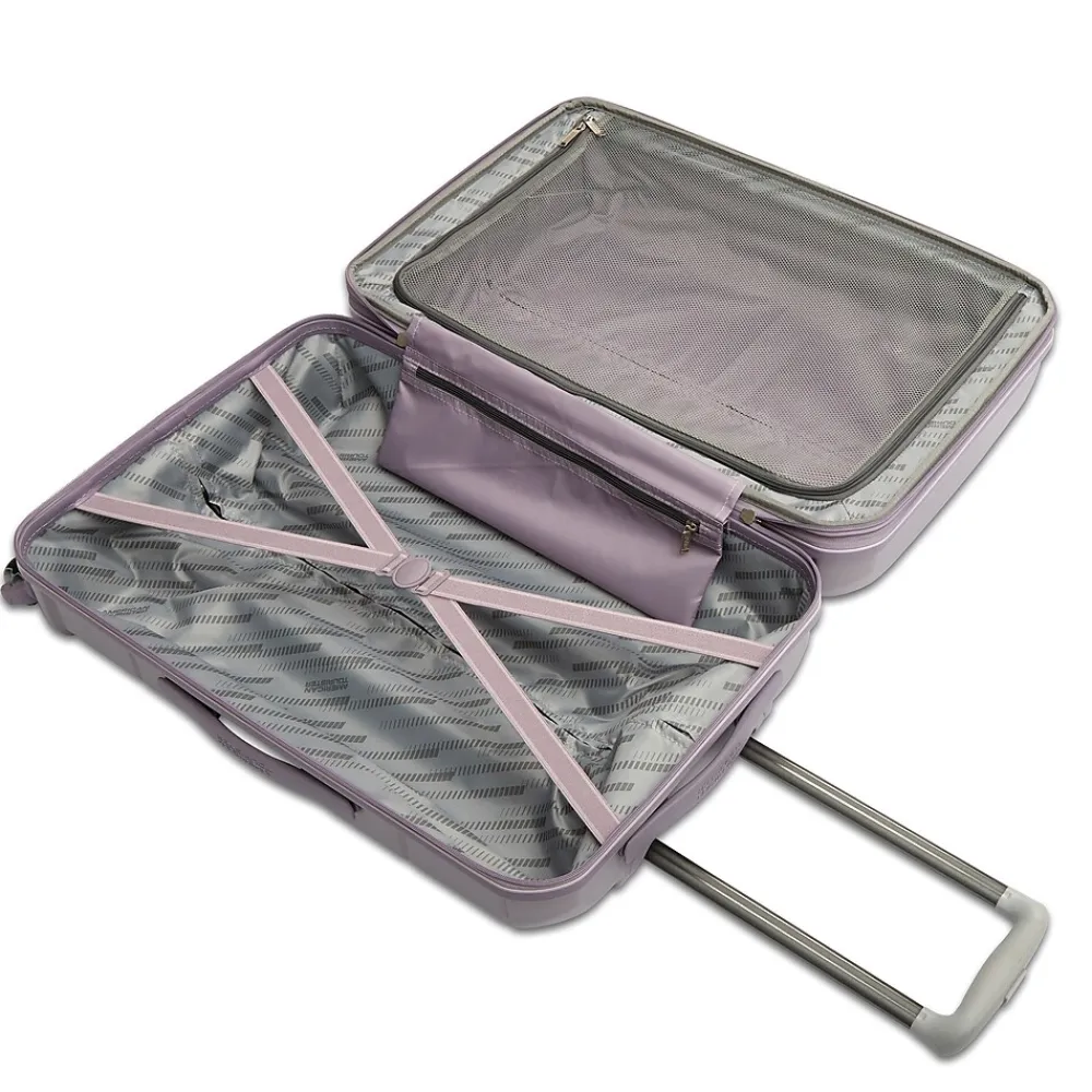 Stratum 2.0 22" Hardside Carry-On Suitcase, 4-Wheeled Spinner, Purple Haze (142348-4321)<American Tourister Clearance