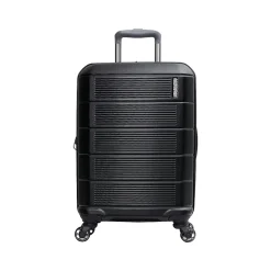 Stratum 2.0 22" Hardside Carry-On Suitcase, 4-Wheeled Spinner, Jet Black (142348-1465)<American Tourister New