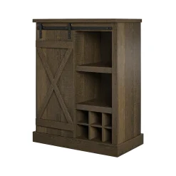 Storage Cabinets*Ameriwood Knox County 36" Bar Cabinet with 4 Shelves, Oak Brown (3389903COM)