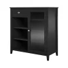 Storage Cabinets*Ameriwood Tuxedo 34.9" Bar Cabinet with 7 Shelves, Black (3969872COM)