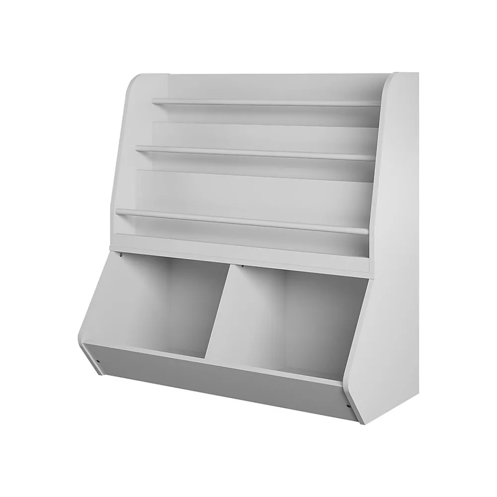 Bookcases*Ameriwood Tyler 36"H 5-Shelf Bookcase, Dove Gray Particle Board (4947412COM)