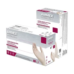 Professional GPPFT Powder Free Latex Exam Gloves, Ivory, Medium, 100/Box, 10Box/Carton (GPPFT44100XX)<Ammex Online