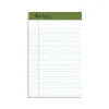 Notepads|Ampad Earthwise 100% Recycled Ruled Pad, 5x8", Jr. Legal Ruling, White, 50 Sheets/Pad, 12 Pads/Pack (20152)