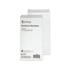 Notepads|Ampad Earthwise Reporter's Notepads, 4