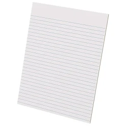 Notepads|Ampad Glue Top Ruled Pads, Wide Rule, Letter Size, White, 50-Sheet Pads/Pack, Dozen (21-112)