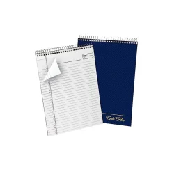 Notepads|Ampad Gold Fibre Designer Series Notepad, 8.5" x 11.75", Wide, White, 70 Sheets/Pad (20-815) Navy Blue