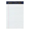 Notepads|Ampad Gold Fibre Notepads, 5" x 8", College Ruled, White, 50 Sheets/Pad, 12 Pads/Pack (20054)
