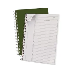 Notebooks|Ampad Gold Fibre Subject Notebooks, 7.25" x 9.5", Cornell, 84 Sheets, Green (20-816)