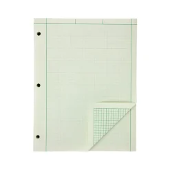 Notepads|Ampad Graph Pad, 8.5" x 11", Graph Ruled, Green Tint, 200 Sheets/Pad (22-144)