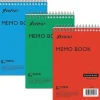 Notepads|Ampad Memo Books, 4" x 6", Narrow Ruled, Assorted Colors, 40 Sheets/Pad, 3 Pads/Pack (AMP45094)