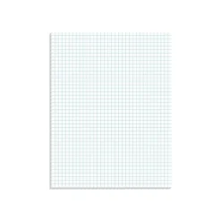 Notepads|Ampad Notepad, 8.5" x 11", Graph, White, 50 Sheets/Pad (TOP22-000)