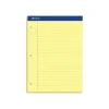 Notepads|Ampad Notepad, 8.5" x 11.75", Narrow, Canary, 100 Sheets/Pad (TOP 20-246)