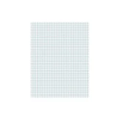 Notepads|Ampad Notepad, 8.5" x 11", Quad Ruled, White, 50 Sheets/Pad (TOP22-030C)