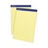 Notepads|Ampad Notepads, 8.5" x 11.75", Narrow Ruled, Canary, 50 Sheets/Pad, 12 Pads/Pack (TOP 20-222)