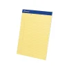 Notepads|Ampad Notepads, 8.5" x 11.75", Wide Ruled, Canary, 50 Sheets/Pad, 12 Pads/Pack (TOP 20-224)