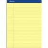 Notepads|Ampad Notepads, 8.5" x 11.75", Wide Ruled, Canary, 50 Sheets/Pad, 12 Pads/Pack (TOP20-220)