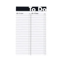Notepads|Ampad To Do Notepad, 5" x 8", Wide Ruled, Assorted Colors, 50 Sheets/Pad (20-001)