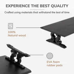 Clearance Anji Mountain Acacia Wood Monitor Stand, Up to 32