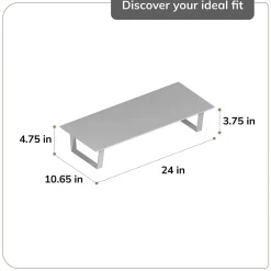 Clearance Anji Mountain Mango Wood & Metal Monitor Stand, Up to 32