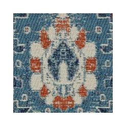 Chair Mats*Anji Mountain Rug'd Alta Carpet & Hard Floor Chair Mat, 36" x 48", Blue/Ivory Polyester (AMB9033)