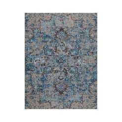 Chair Mats*Anji Mountain Rug'd Copenhagen Carpet & Hard Floor Chair Mat, 36" x 48'', Low-Pile, Blue (AMB9050)