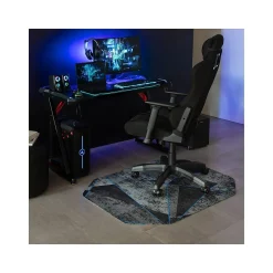 Chair Mats*Anji Mountain Rug'd Cracked Ice Carpet & Hard Floor Gaming Chair Mat, 36