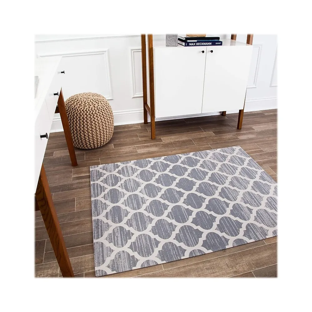 Chair Mats*Anji Mountain Rug'd Mitte 36" x 48" Rectangular Chair Mat for All Surfaces, Polyvinyl Chloride (AMB9011D)