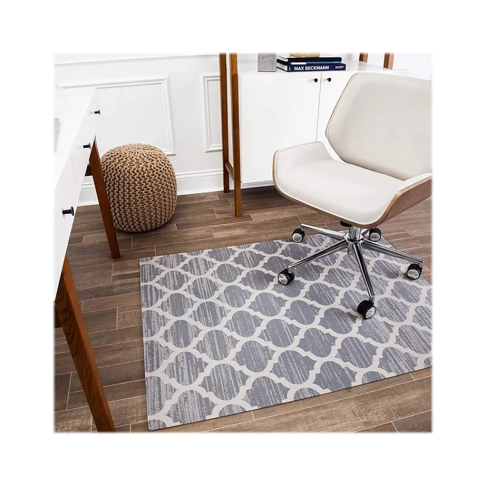 Chair Mats*Anji Mountain Rug'd Mitte 36" x 48" Rectangular Chair Mat for All Surfaces, Polyvinyl Chloride (AMB9011D)