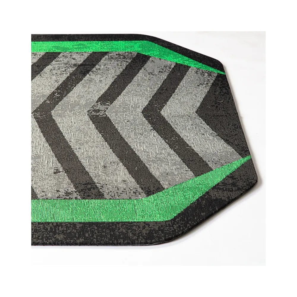 Chair Mats*Anji Mountain Rug'd Prizm Green Carpet & Hard Floor Chair Mat, 36" x 48", Gray/Green (AMB9106)