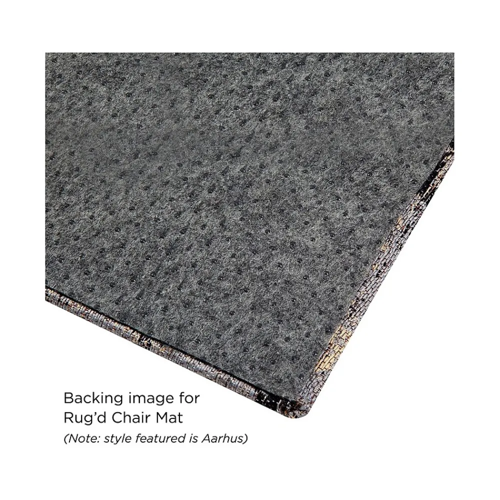 Chair Mats*Anji Mountain Rug'd Prizm Green Carpet & Hard Floor Chair Mat, 36" x 48", Gray/Green (AMB9106)