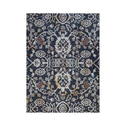 Chair Mats*Anji Mountain Rug'd Robin Carpet & Hard Floor Chair Mat, 36" x 48", Gray/Orange (AMB9018)