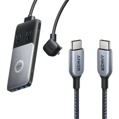 727 GaNPrime USB-A/USB-C Charging Station for Multiple Brands, Black (A91261F1)<Anker Hot