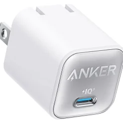 511 Nano 3 GaN USB-C Wall Charger for Multiple Brands, White (A2147J21-1)<Anker Best