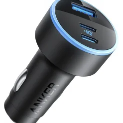 335 USB-C/USB-A Car Charger for Apple/Samsung, Black (A2736H11-1)<Anker Discount