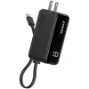 Fusion Built-in USB-C 3-in-1 Power Bank, 5000 mAh, Black (A1636H11)<Anker Hot