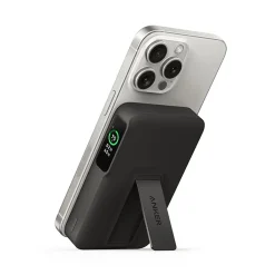 MagGo MagSafe Wireless USB-C Power Bank for iPhone 12 and later, 10,000 mAh, Black (A1654H11-1)<Anker