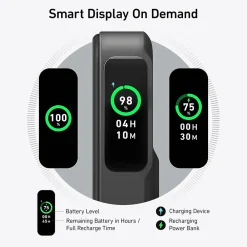 MagGo MagSafe Wireless USB-C Power Bank for iPhone 12 and later, 10,000 mAh, Black (A1654H11-1)<Anker