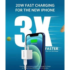 PowerPort PD Nano 20W USB-C Wall Charger, White (6810029)<Anker Sale