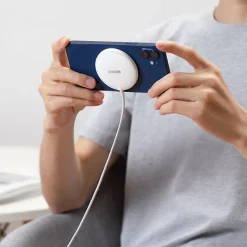 PowerWave 6' MagSafe USB-C Magnetic 7.5W Charging Pad for Apple, White (A2565H21-1)<Anker Online