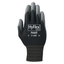 Ansell HyFlex Light Duty Multi-Purpose Safety Gloves, Palm Coated, X-Large, 12 Pairs