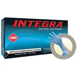 Integra® Powder-Free, Latex-Free Nitrile Exam Gloves, Size Medium, 50/BX (N86)<Ansell Best