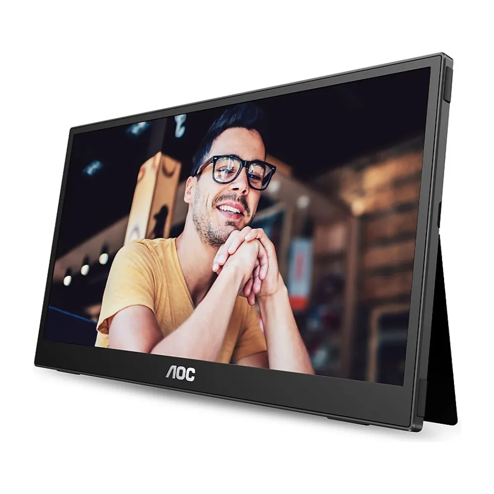 Discount AOC 15.6" 60 Hz LCD Portable Monitor, Black (16T3E)