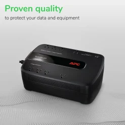 APC Back-UPS 650 Battery Backup & Surge Protector w/ USB, 8-Outlets (BE650G1)