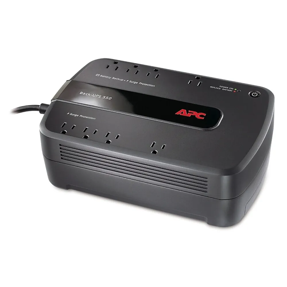 APC Back-UPS ES 550VA 8-Outlet Battery Backup, Black (BE550G)
